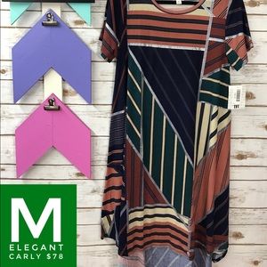 NWT LULAROE ELEGANT CARLY DRESS SIZE M